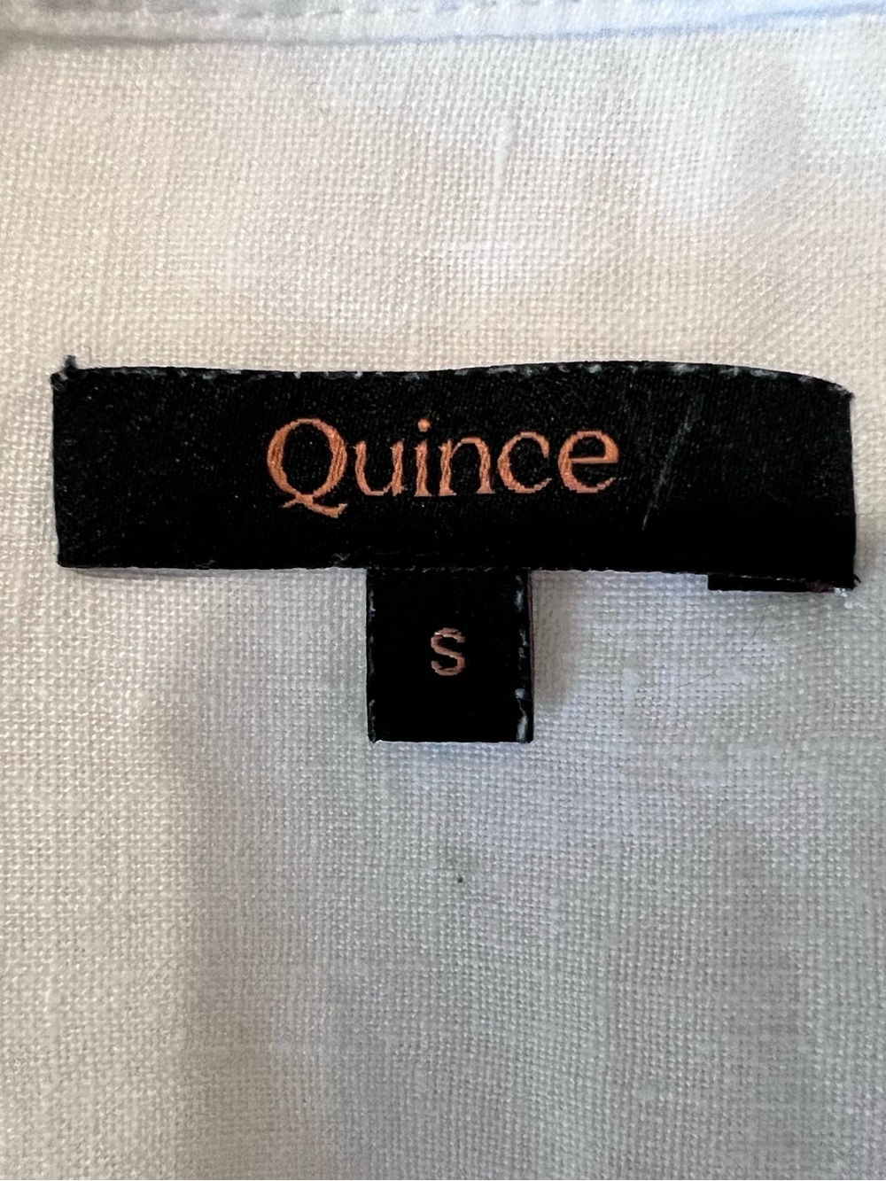 Quince 100% European Linen Sleeveless Swing Dress Pintuck White size Small - Picture 10 of 14